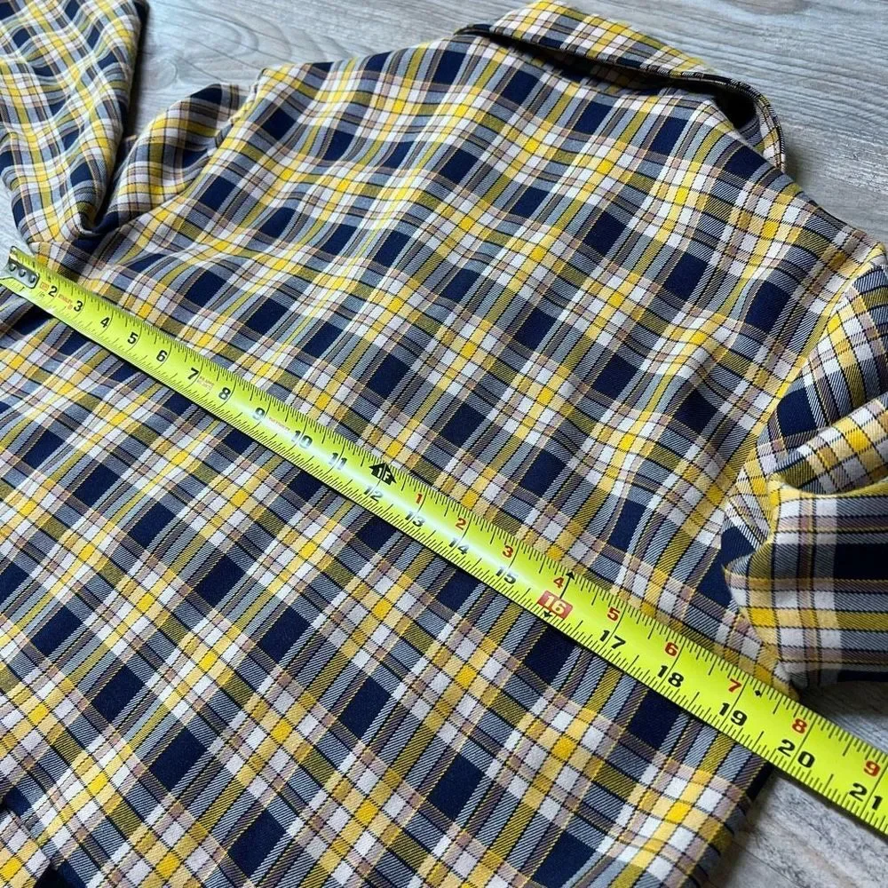 Capulet Womens Multicolor Plaid Collared Cropped Lined Blazer Size Small - Picture 6 of 9